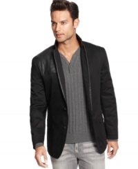 Raise your style game with this sleek and modern blazer from INC International Concepts.