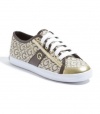 G by GUESS Leola Sneaker, NATURAL FABRIC (8 1/2)