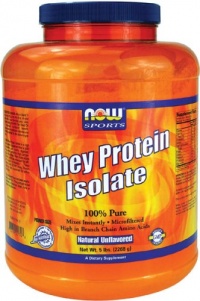 NOW Foods Whey Protein Isolate, 100% Pure 5Lb (Packaging May Vary)