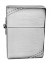 Zippo 1935 Replica Brushed Chrome Lighter with Slashes