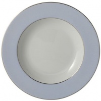 Bernardaud Dune Blue Rim Soup