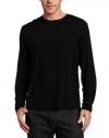 HUGO BOSS Men's Sleepwear L/S Modal Tshirt,Black,Small