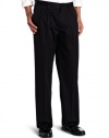 Dockers Men's Dockers Never Iron Essential D3 Classic Fit Pleat Pant, Curry Stripe Black, 32x32