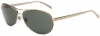 DKNY Women's 0DY5061 Aviator Sunglasses,Pale Gold Frame/Grey Green Lens,58 mm