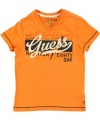 Guess Ei8hty-1 T-Shirt (Sizes 8 - 20) - orange, 16/18