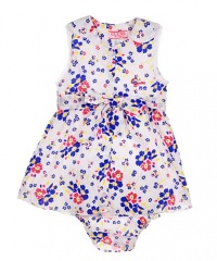 Guess Primary Blossoms Dress with Diaper Cover (Sizes 12M - 24M) - white, 18 months