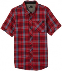 DC Boys 8-20 Scholar Short Sleeve Woven, Mars Red, Small