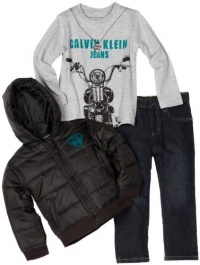 Kids Headquarters Boys 2-7 CK Biker 3 Piece Set