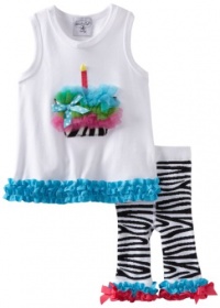 Mud Pie Baby-Girls Wild Child Zebra Tunic And Capri Set