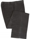 Ralph Lauren Mens Flat Front Gray Corduroy Dress Pants