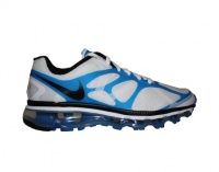 Nike Air Max 2012 (GS) Big Kids Running Shoes White/Black-Blue Spark 488122-100-6.5