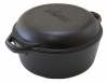 Lodge Logic 5-Quart Double Dutch Oven and Casserole with Skillet Cover