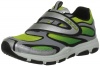 Geox Ctorque1 Sneaker (Toddler/Little Kid/Big Kid),Lime/Silver,28 EU/10.5 M US Little Kid