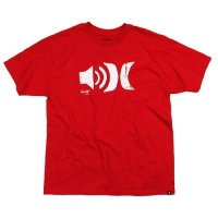 Hurley - Be Heard Regf In Boys T-Shirt, Size: Medium, Color: Red/Wht