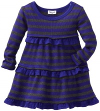 Splendid Littles Baby-girls Newborn Charcoal Stripe Thermal Dress, Iris, 18-24 Months