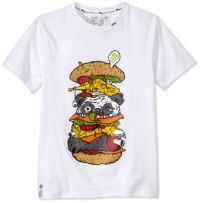 LRG - Kids Boys 2-7 Wildlife Burger Tee, White, 4