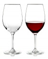 Adhering to the Riedel principle of content commands shape, these Vinum wine glasses are generously sized to balance the sweet fruitiness and bitter tannins of young, complex reds. High-quality crystal makes the set as beautiful as it is functional, perfect for any table and occasion.