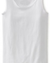 Energie Girls 7-16 Seamless Scoop Neck Stretch Tank Top, Whtie, Small/Medium