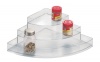 InterDesign Linus Stadium Corner Spice Rack, Clear