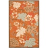 Safavieh Blossom Collection BLM917A Handmade Rust and Multi Hand Spun Wool Area Rug, 4-Feet by 6-Feet