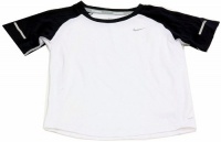 Nike Boy's Miller Running White/Navy Dri-Fit T-Shirt (6)