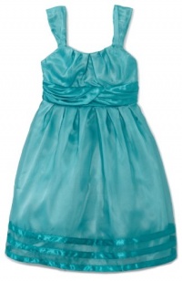 Ruby Rox Kids Girls 7-16 Organza Party Dress, Aqua, 8