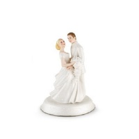 Lenox Opal Innocence Porcelain Bride and Groom Cake Topper