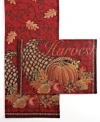 Harvest the best of fall. Fresh ingredients and scrolling vines layered in Splendor of Autumn placemats provide a natural transition to a cool and colorful new season. (Clearance)