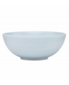 Elegance comes easy with the Fair Harbor serving bowl, a must for spaghetti or grilled chicken salad. Durable stoneware in a cool sky hue is half glazed, half matte and totally timeless.