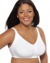 Just My Size Lift & Support Cotton Bra White