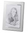 Brushed and Polished Metal Engravable Photo 5x7 Silver Picture Frame Wholesale