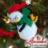 Annalee, Ornament, 3 Playful Penquin on Snowball, Christmas Tree Ornament