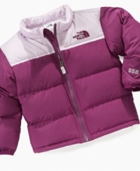 Bundle up. Keep her cozy on chilly days with this insulated jacket from The North Face.