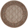 Nourison Zanzibar Highlights Brown 5.6-Feet Round Polyacrylic Area Rug