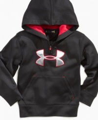 He'll be working the field in style and comfort with this sweet Under Armour hoodie.