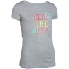 Roxy Kids Girls 7-16 Seas The Day T-Shirt, Heritage Heather Gray, Large