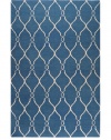 Jill Rosenwald Rugs Fallon Blue/Ivory Rug 5' x 8'