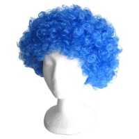 SeasonsTrading Economy Blue Afro Wig ~ Halloween Costume Party Wig (STC13035)