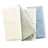 At a high thread count of 500 in supima cotton percale, these sheets are some of the softest around. Easy care.