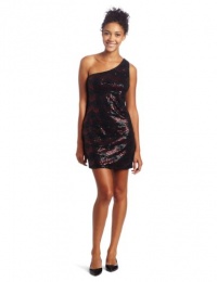 As U Wish Juniors Allover Sequin One Shoulder Dress