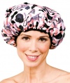 Betty Dain Betty Dain Stylish Design Terry Lined Shower Cap, The Socialite Collection, Boudoir, 4.32 Ounce