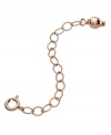 Go to even greater lengths with this necklace extender from Giani Bernini. Crafted in 24k rose gold over sterling silver. Approximate length: 2 inches.