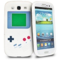 Nintendo Game Boy Soft Skin Silicone Case for Samsung Galaxy S3 i9300 - White