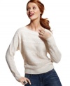 Modernize your look with Charter Club's petite cabled sweater, rendered in so-soft cashmere. It's a weekend essential with skinny jeans!