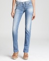 Touting a light wash and straight-leg silhouette, these True Religion jeans are a classic in the making.