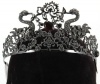 Black Jeweled Tiara Adult(One Size-As Shown)