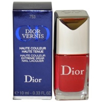 Dior Vernis Nail Lacquer No.753 Mayan Red Women Nail Polish by Christian Dior, 0.33 Ounce