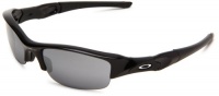 Oakley Men's Flak Jacket Iridium Sunglasses,Jet Black Frame/Black Lens,one size