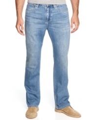 These slightly faded jeans from Tommy Bahama are the perfect complement to your weekend warrior style.