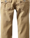 True Religion Boys 2-7 'Jack' Slim Big T Pant, Straw, 3